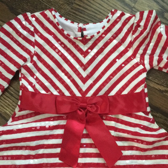 Red and white striped dress - Picture 3 of 6